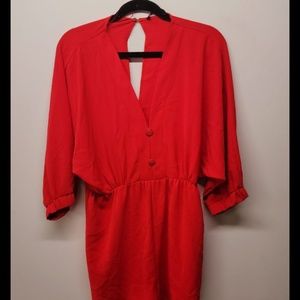 red jumpsuit size s